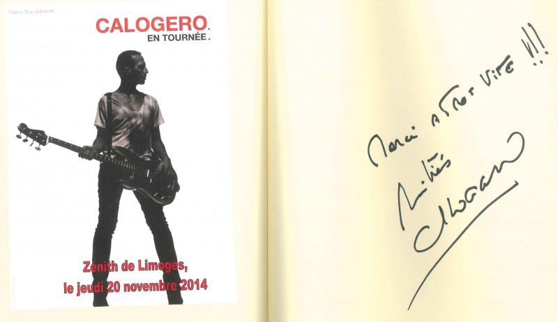 Signature Livre d'or Zénith Limoges 20.11.2014