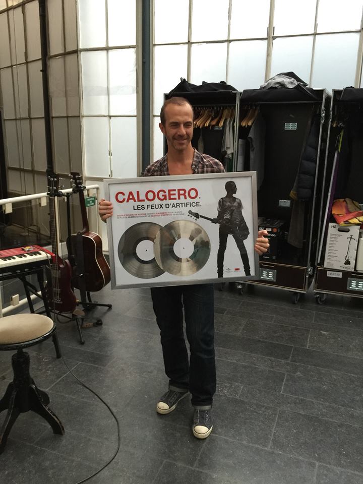 Calogero double disque de Platine Belgique Les Feux d'Artifice 20.07.2015