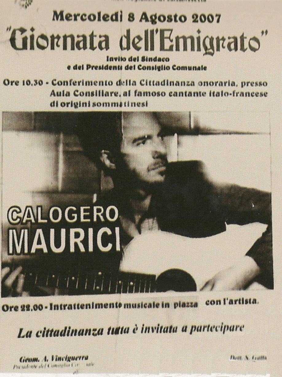 Concert Sommatino 2007 affiche